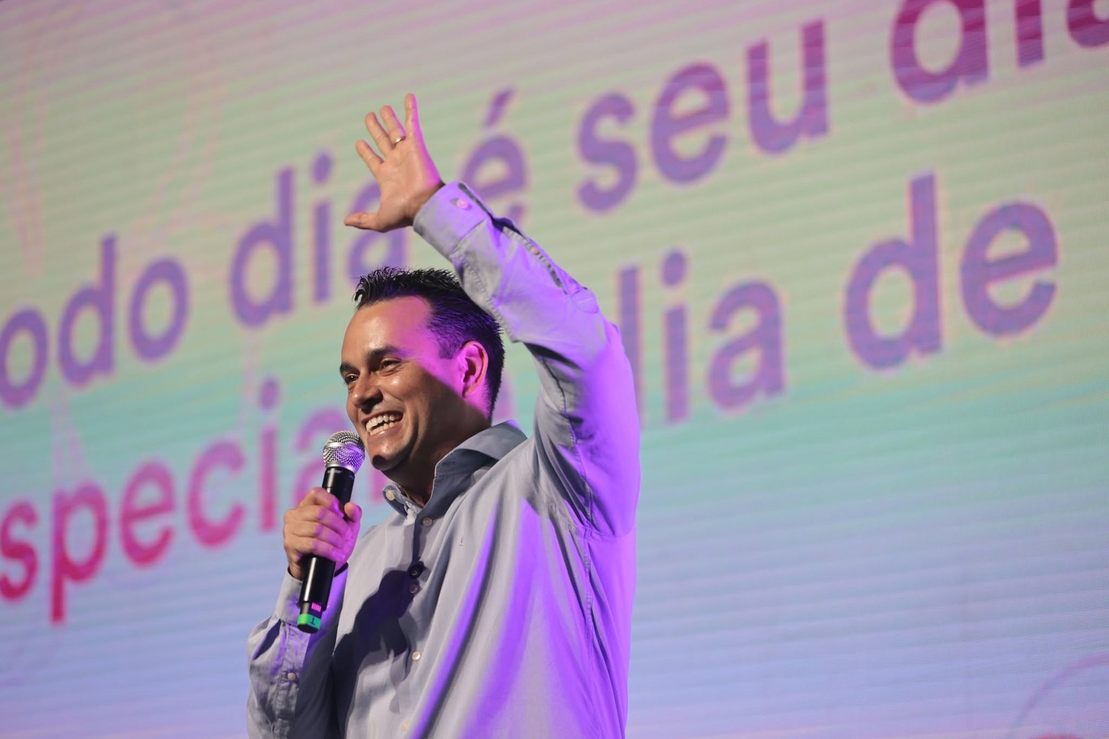 Fabrício Bergamin em atividade institucional